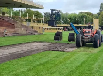 Travaux sur piste equestre